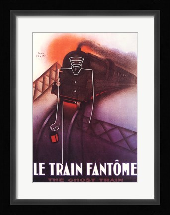 Framed Le Train Fantome Print