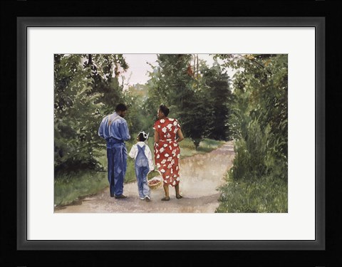 Framed Down the Road Print