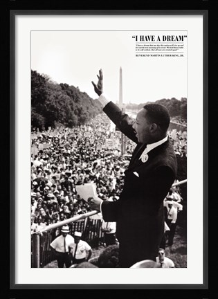 Framed King: I Have a Dream Print