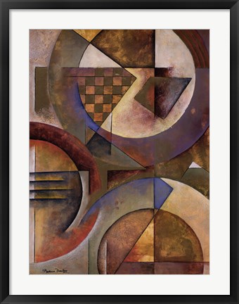 Framed Circular Rhythms I Print