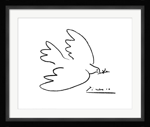 Framed Dove of Peace Print