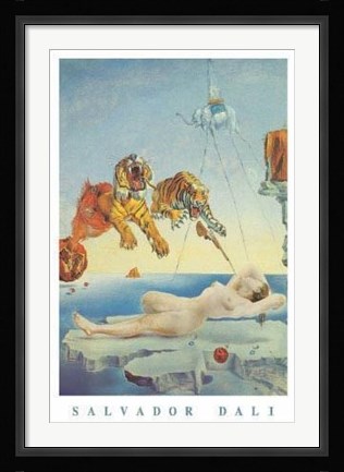 Framed Dream Caused By A Bee Flight Print