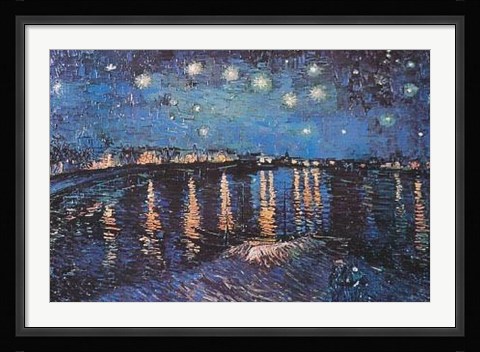 Framed Starlight Over The Rhone Print