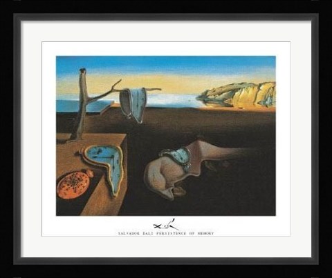 Framed Persistence Of Memory Print