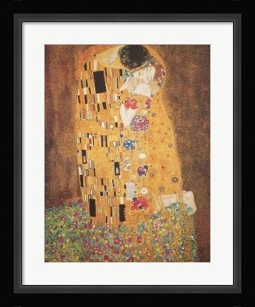 Framed Le Baiser, 1908 Print