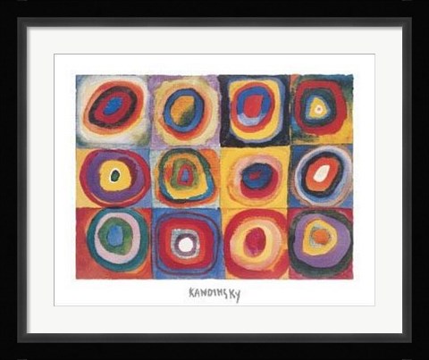 Framed Farbstudie Print