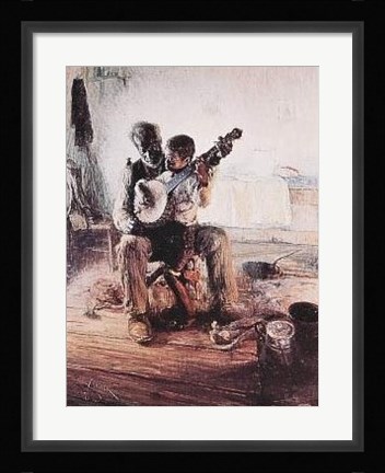 Framed Banjo Lesson Print