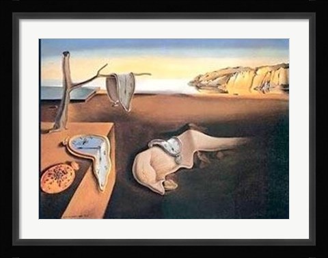 Framed Persistence Of Memory Print