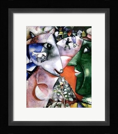 Framed I And The Village Print