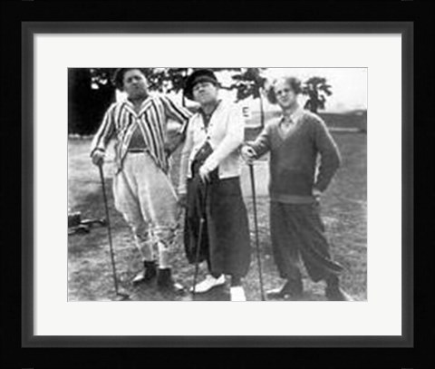 Framed Three Stooges: Golf With Your Friends Print