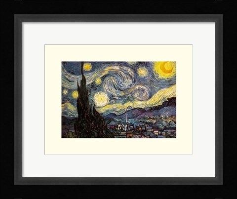 Framed Starry Night Print
