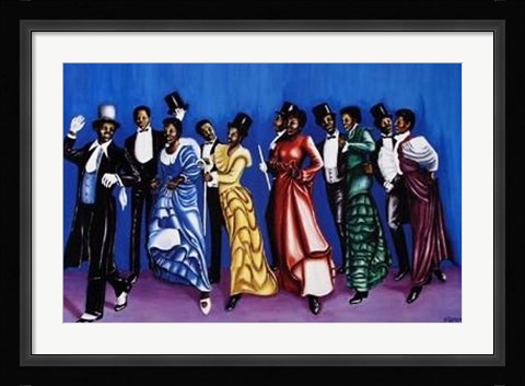 Framed Cake Walk, 1898 Print