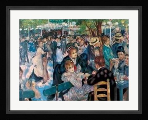 Framed Le Moulin De La Galette Print