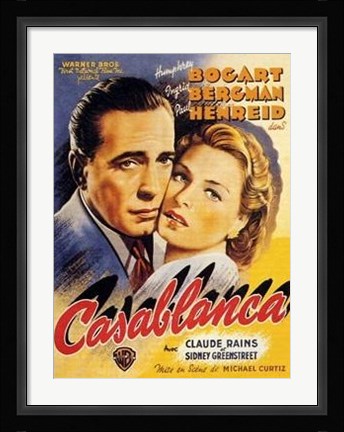 Framed Casablanca Print