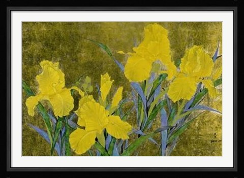 Framed Yellow Iris Print