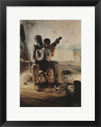 Framed Banjo Lesson Print