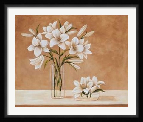 Framed Lis Blanches Print