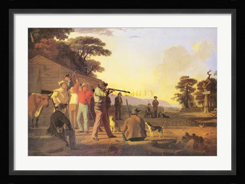 Framed Shooting For The Beef Print