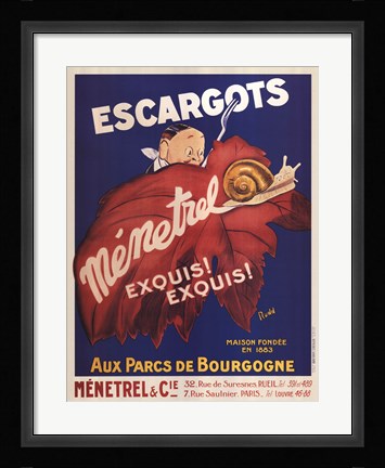 Framed Escargots Print