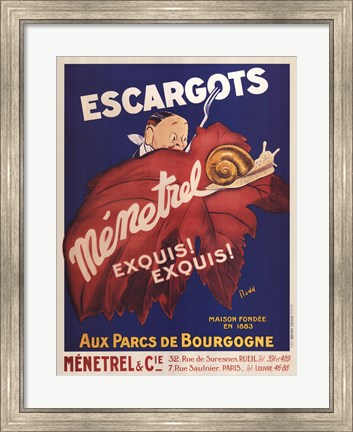 Framed Escargots Print