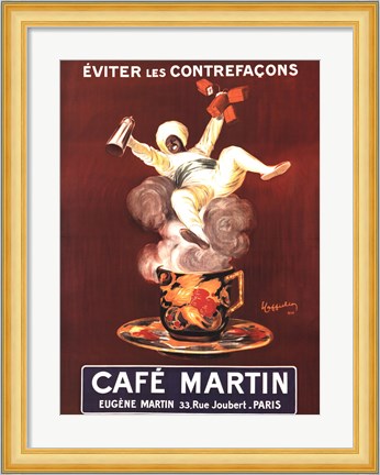 Framed Cafe Martin Print