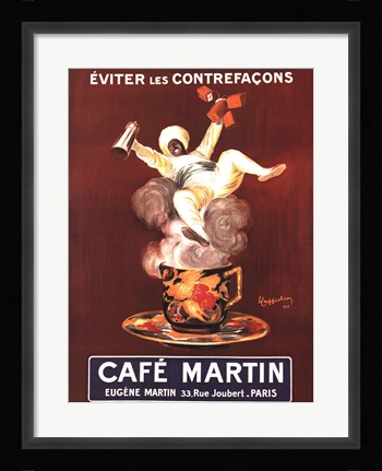 Framed Cafe Martin Print