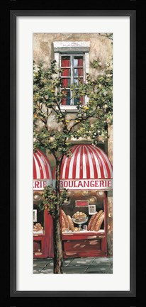 Framed Red Striped Awning Print