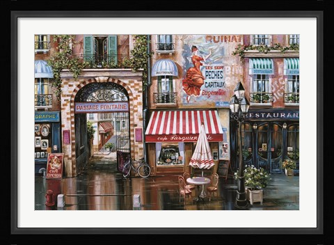 Framed Passage Fontaine Print