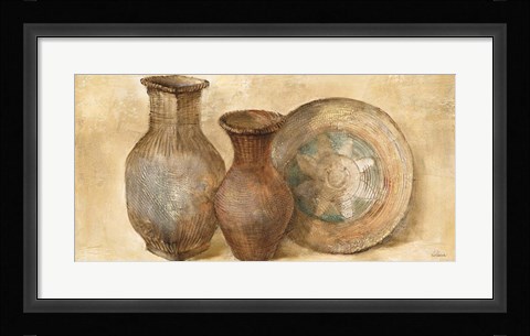 Framed Woven Vessels II Print