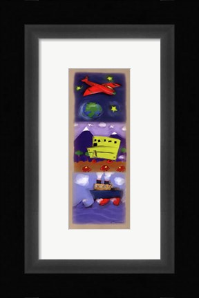 Framed Transportation Panel Print