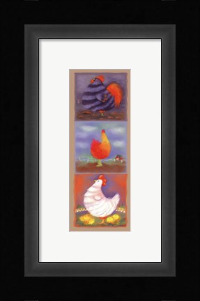 Framed Chicken Panel Print