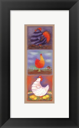 Framed Chicken Panel Print