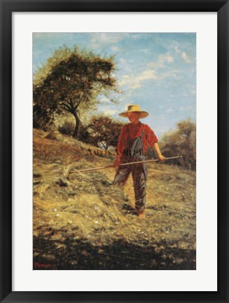 Framed Haymaking Print