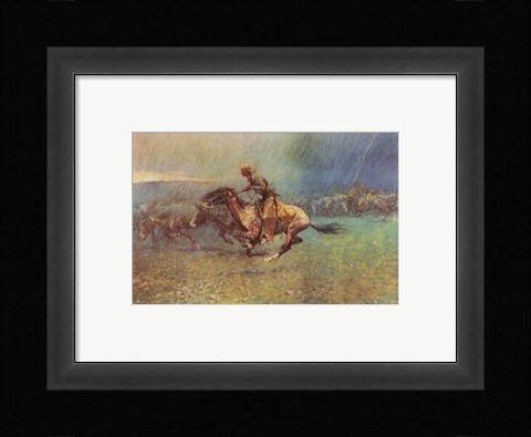 Framed Stampede Print