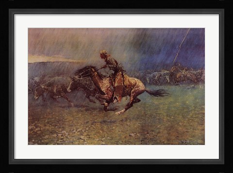 Framed Stampede Print