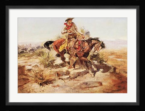 Framed Riding Line Print