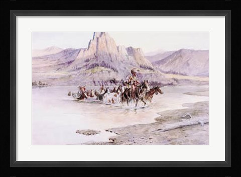 Framed Return Of The Horse Thieves Print