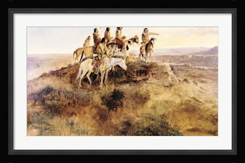 Framed Signal Smoke Print