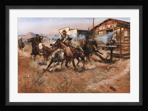 Framed Smoke Of A .45 Print