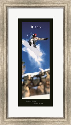 Framed Risk-Snowboarder II Print