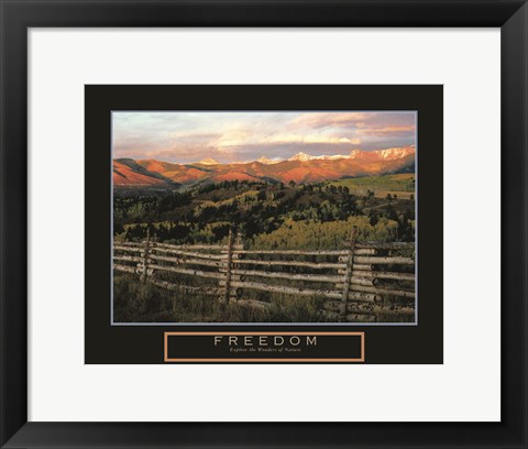 Framed Freedom - Explore the Wonders of Nature Print