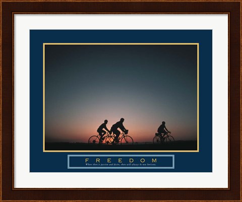Framed Freedom - Family Biking Print