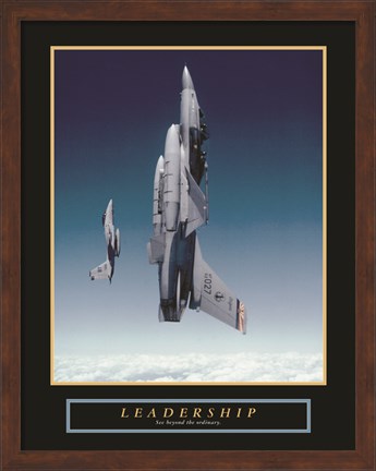 Framed Leadership - Planes Print