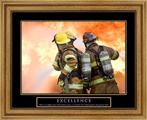 Framed Excellence - Three Firemen Print