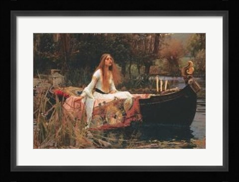 Framed Lady Of Shalott Print