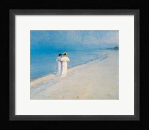 Framed Summer Afternoon on Skagen Beach Print