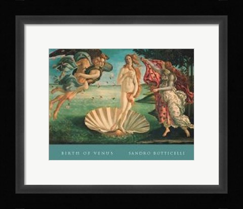 Framed Birth Of Venus Print