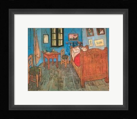 Framed Bedroom At Arles Print