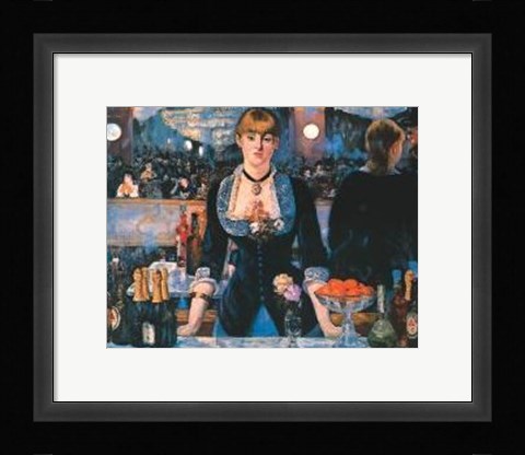 Framed Bar At The Follies Bergere Print
