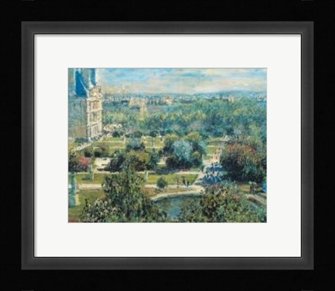 Framed View Of Tuileries Gardens Print